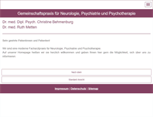 Tablet Screenshot of behmenburg-metten.de